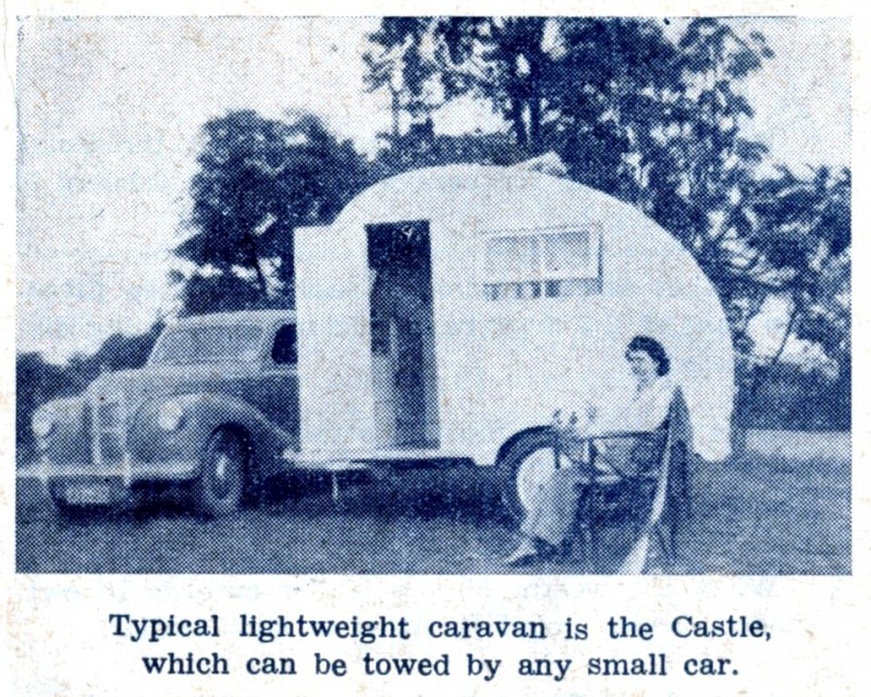 Castle with A40 - KW MM Book of Lightweight Trailers 1952-3c.jpg